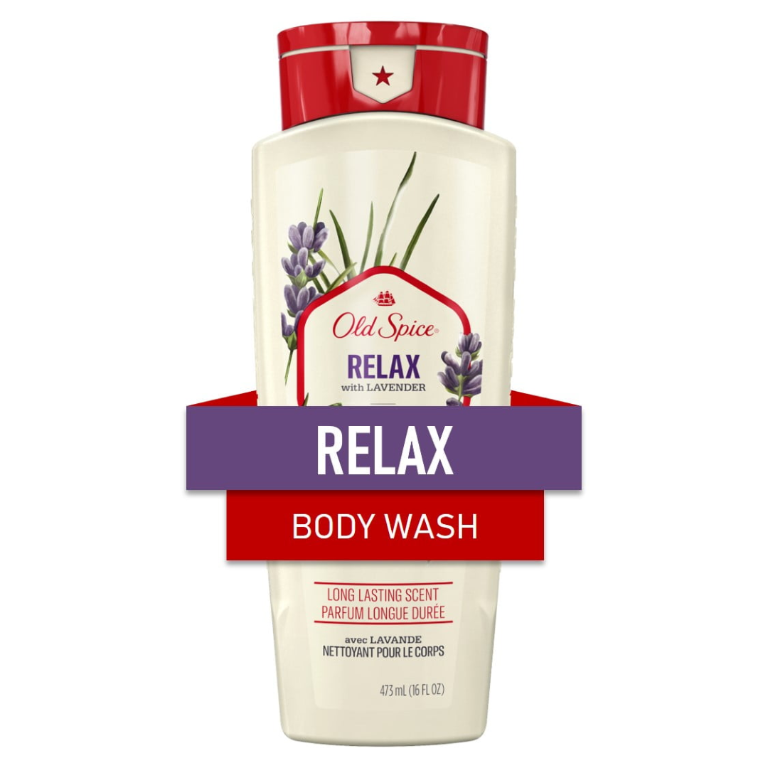 OLD SPICE RELAX BODY WASH W LAVENDER 473ML
